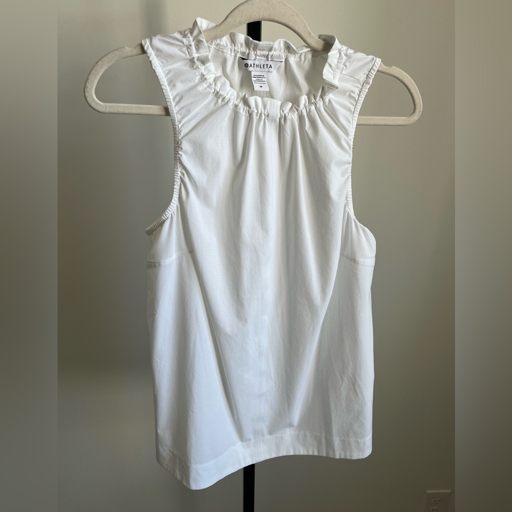 Athleta Boundless Tank Top White Medium Women’s Athletic Workout Yoga Running - Picture 7 of 9